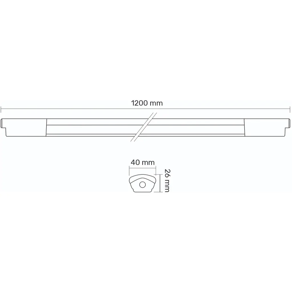 LED світильник IP65 лінійний магістральний TITANUM 36W 1.2М 6500K (TL-BNWL-36126) - фото 6