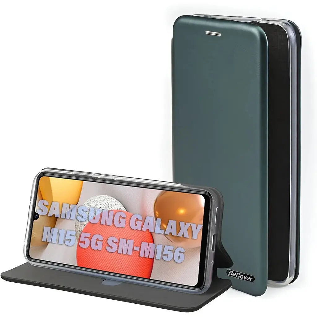 Чехол-книжка BeCover Exclusive для Samsung Galaxy M15 5G SM-M156 Dark Green (711051) - фото 1