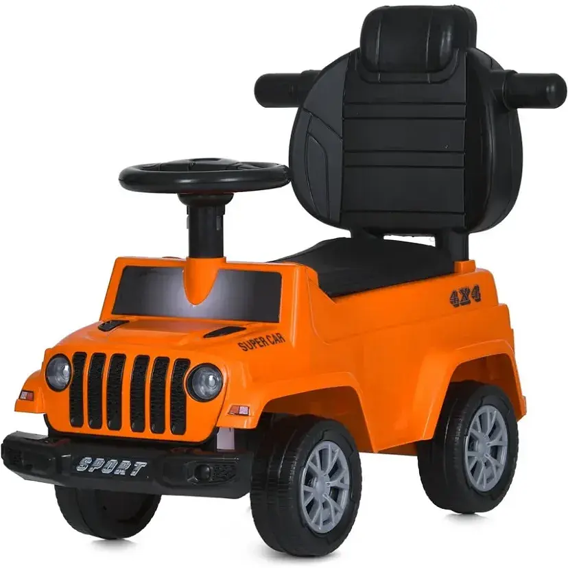 Дитяча каталка-толокар Bambi M 5902L-7 з батьківською ручкою - фото 2