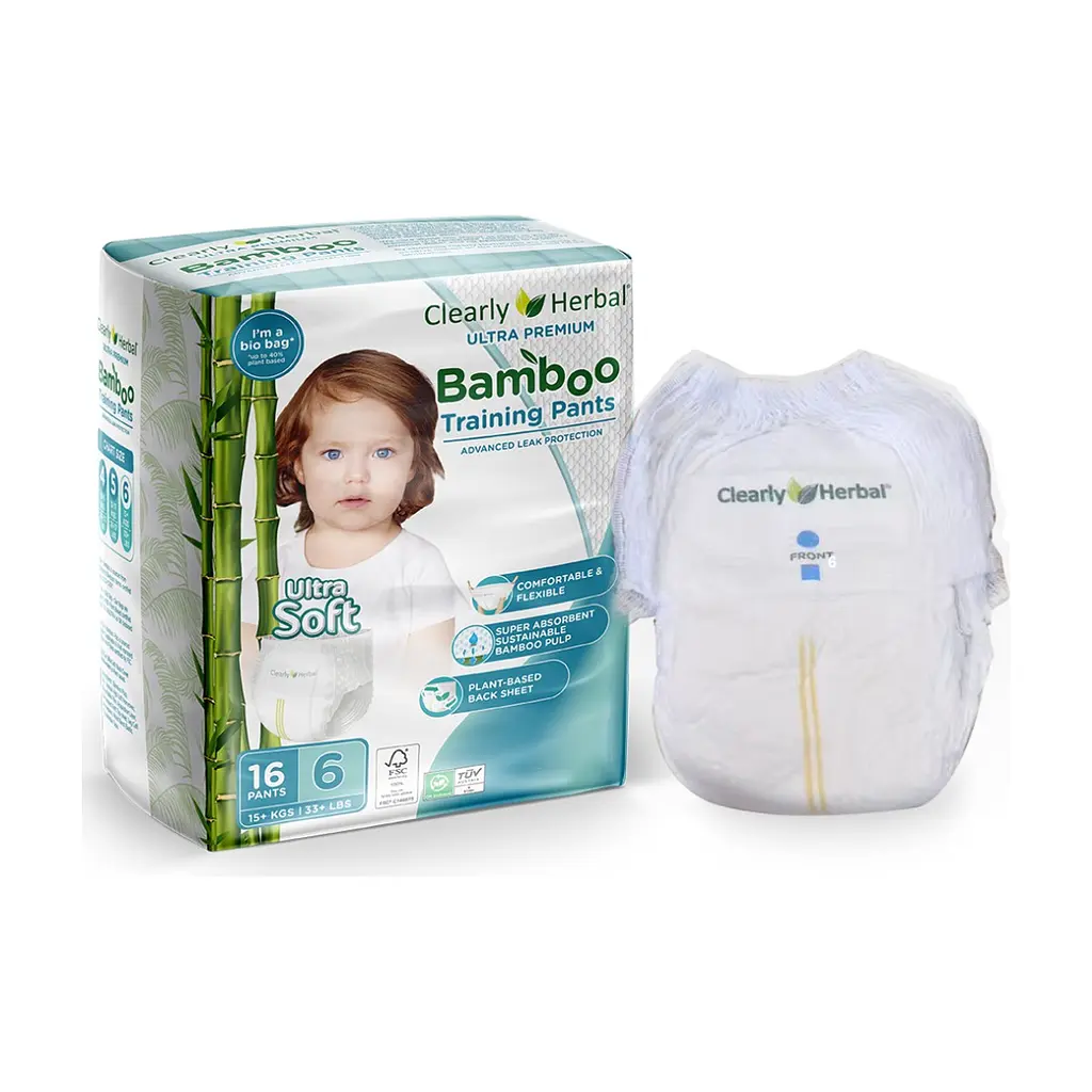 Підгузки Clearly Herbal Bamboo, розмір 6 (15+ кг), 16 шт. (1126)