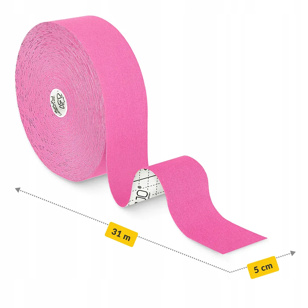 Стрічка кінезіологічна (кінезіо тейп) 4FIZJO 5 см x 31 м Sky Pink (P-5905973405553) - фото 6