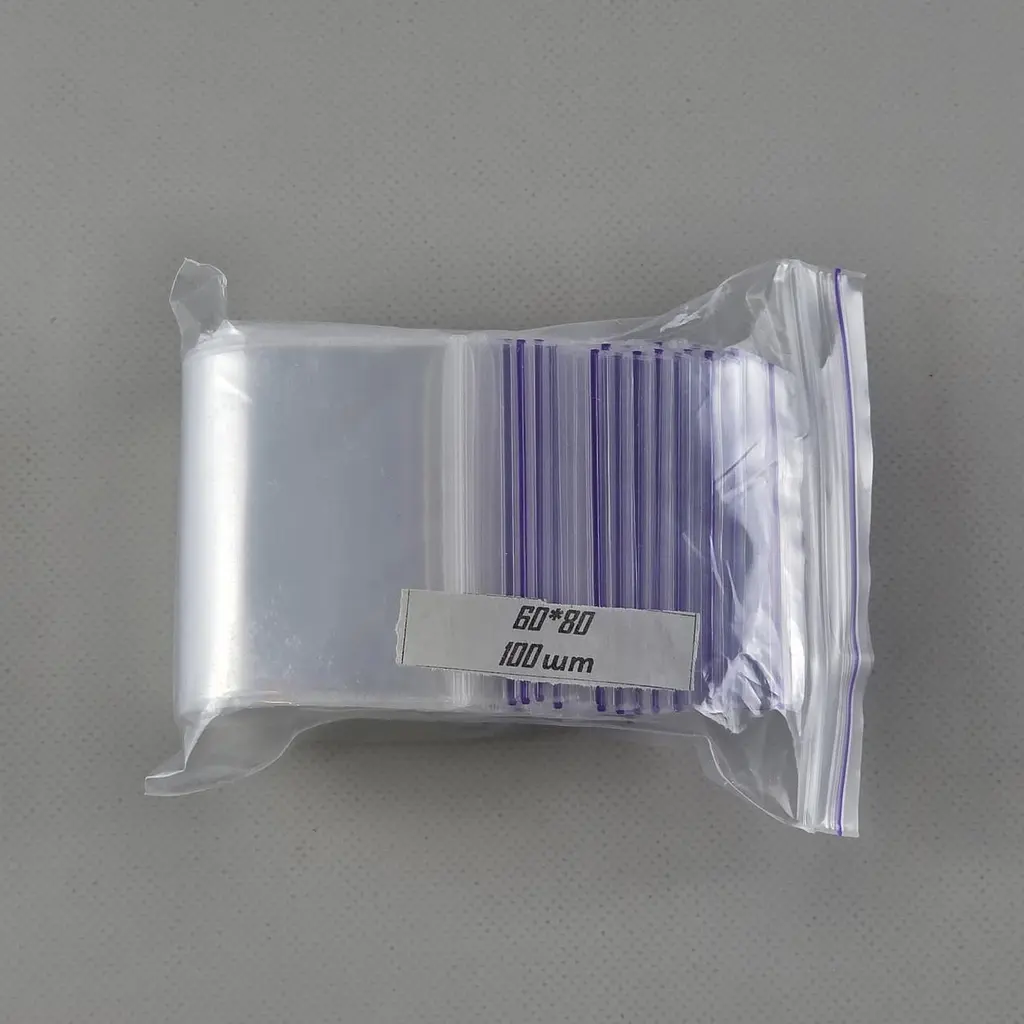Пакети Zip-Lock прозорі 6x8 см, 100 шт, поліетиленові пакети із застібкою - фото 3