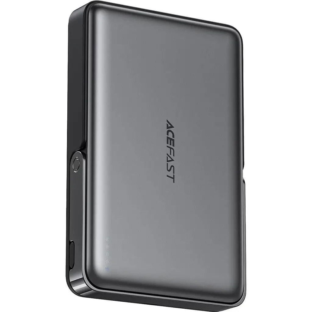 Павербанк Acefast Magnetic Wireless Black 10 000 mAh / 22.5 Вт (6974316284000) - фото 3