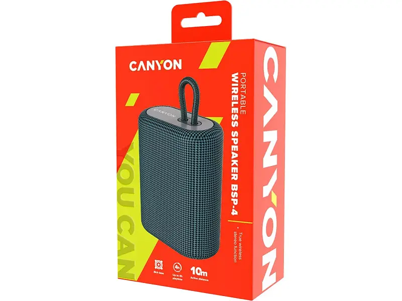 Портативна акустика Canyon BSP-4 Grey (CNE-CBTSP4DG) - фото 4