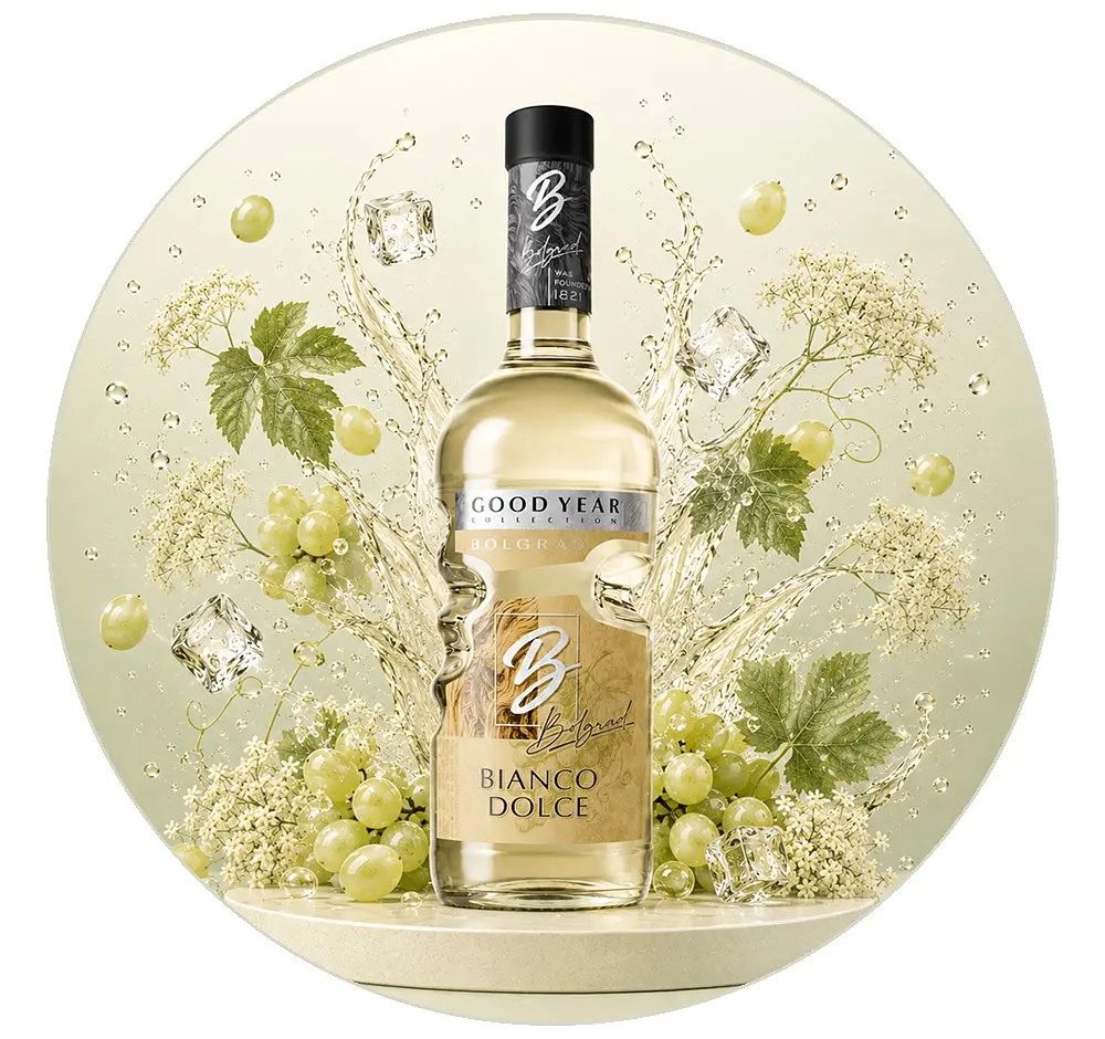 Винний напій Bolgrad Good Year напівсолодкий білий Bianco Dolce 10% 0.75 л - фото 7