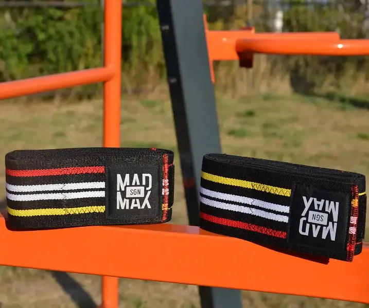 Бинти на коліна MadMax MFA-292 Knee Wraps Black (MFA-292-U) - фото 2