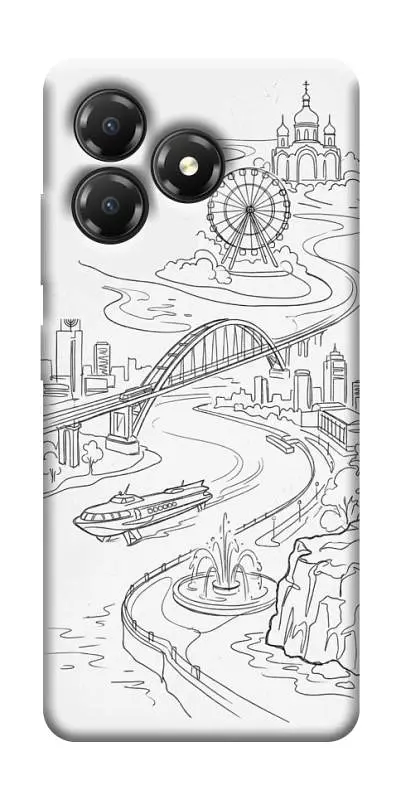 TPU чохол Demsky Dnipro spirit для ZTE Blade A36