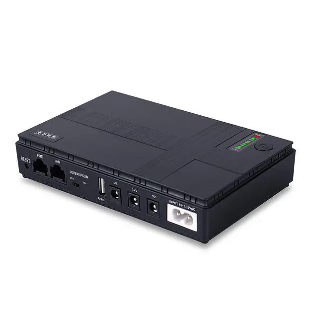 Джерело безперебійного живлення для роутерів/комутаторів DC1018P DC UPS 10400 mAh Чорний (2020000426844)