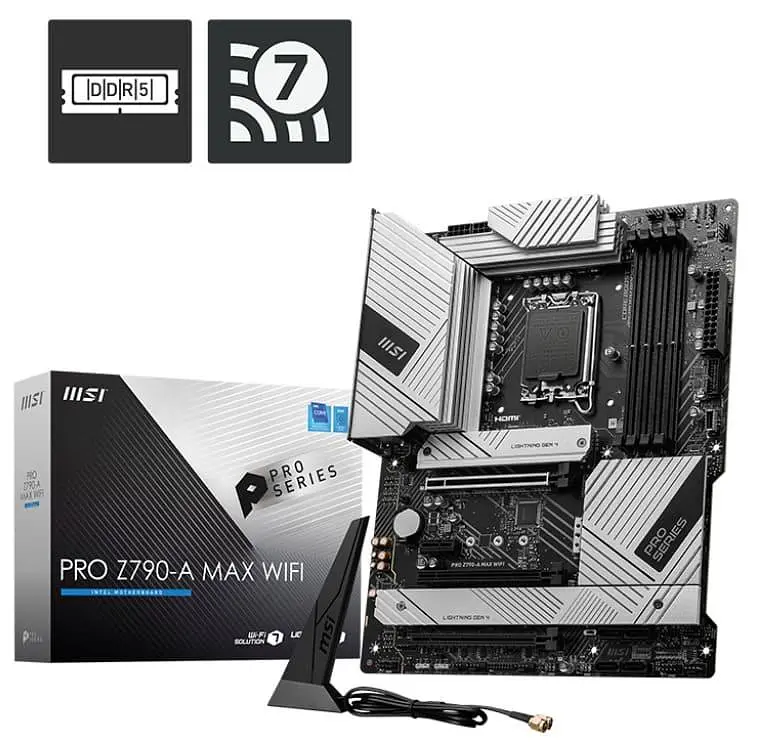 Материнська плата MSI PRO Z790-A MAX WIFI (PRO Z790-A MAX WIFI) (Socket 1700, Intel Z790, ATX) Б/в - фото 5