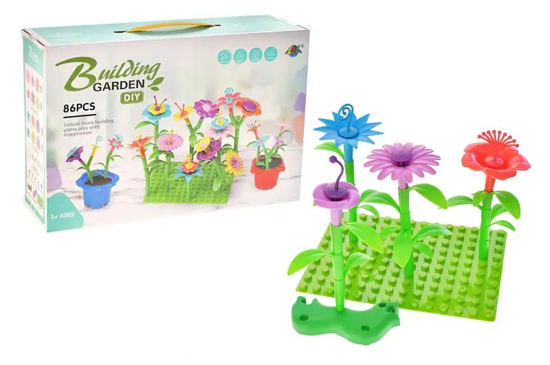 Конструктор 157 "Квіти" 86 деталей р.31,4x9,3x21см YG Toys