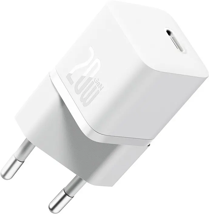 Зарядний пристрій Baseus GaN5 Fast Charger mini 1C 20W EU white (CCGN050102) - фото 5