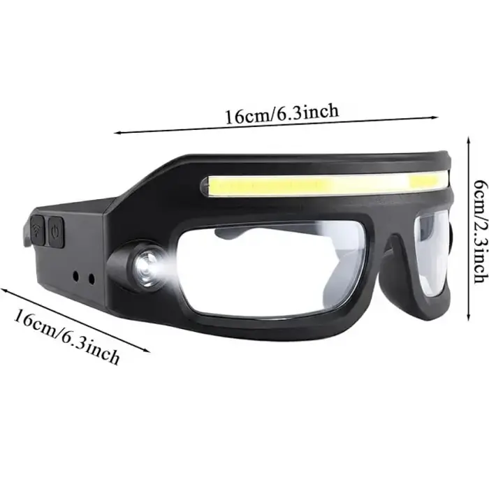Захисні окуляри LED COB BL HP 2608 led з підсвіткою для ремонту - фото 5