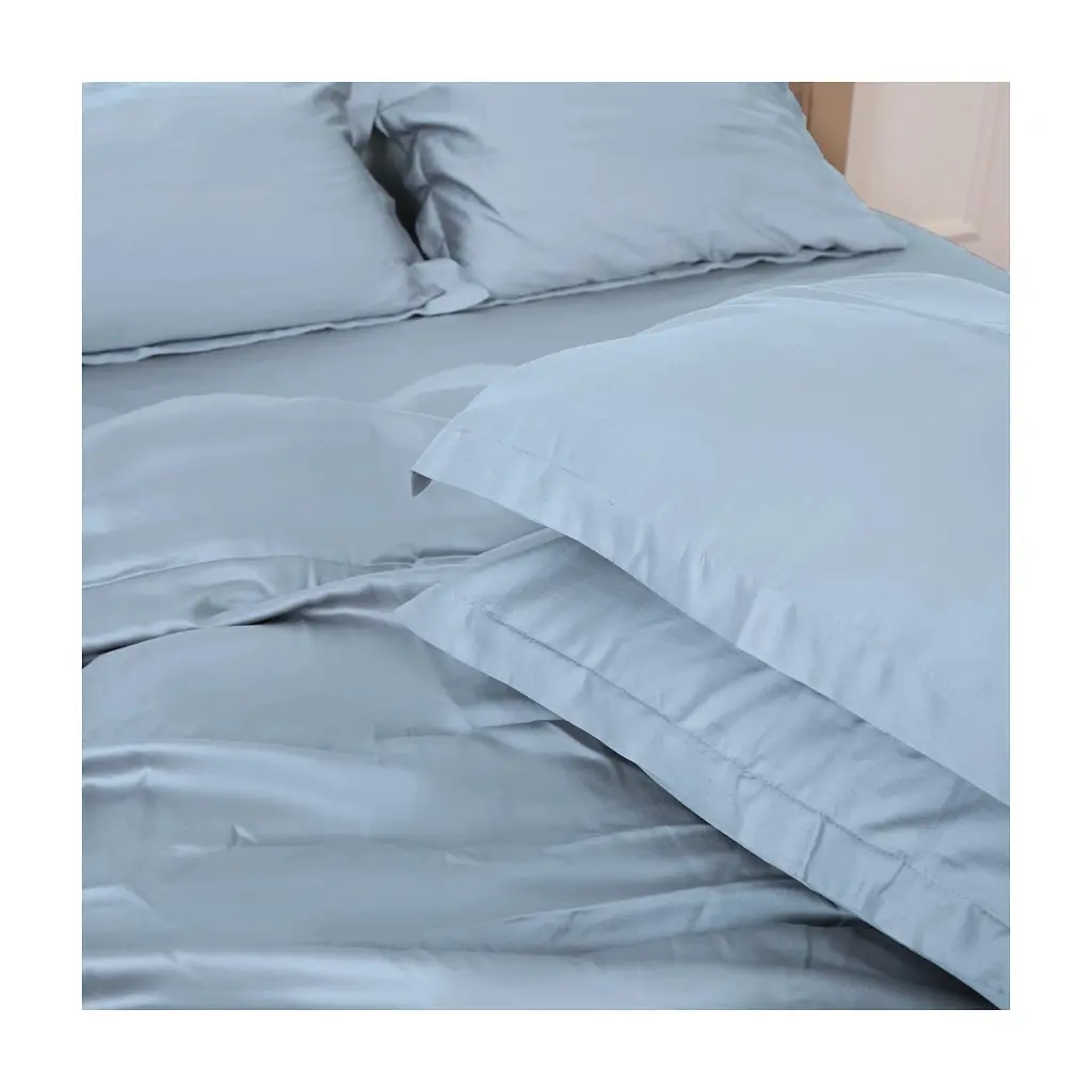 Постільна білизна MirSon Tencel №04 Blue 220 x 240 King Size (2200009369537) - фото 8