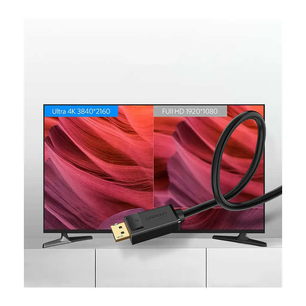 Кабель мультимедійний DisplayPort M to DisplayPort M 1.5m DP102 black Ugreen (10245) - фото 6