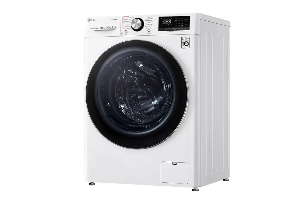 Стиральная машина LG с фронтальной загрузкой F4V9RW9W, 10,5кг, 1400, A+++, Пар, глубина 56см, Дисплей, Инвертор, Белый (F4V9RW9W) - фото 14