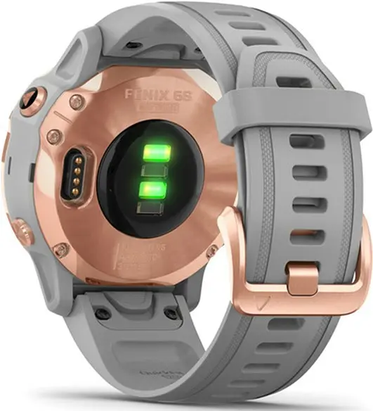 Смарт-годинник Garmin Fenix 6S Rose Gold-tone with Powder Grey Band (010-02159-21/20) - фото 6