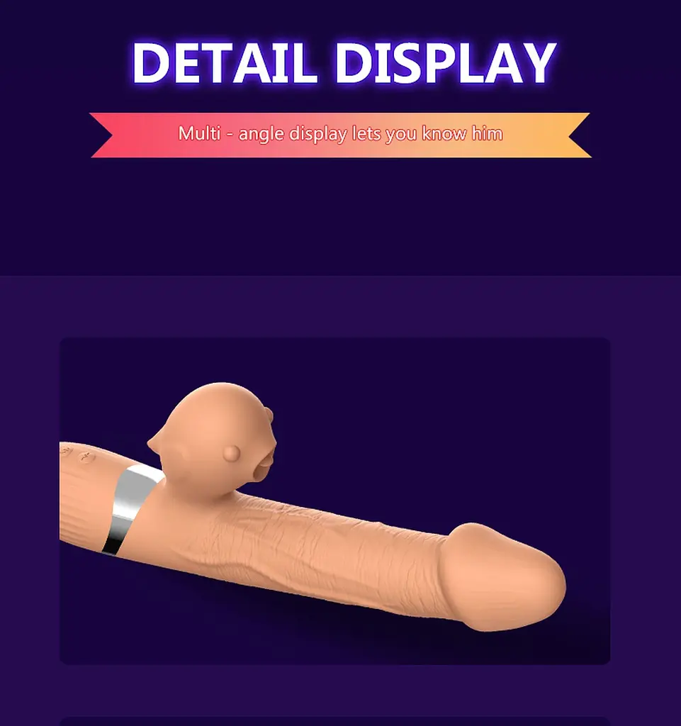 Вибратор Boss Series Basia Thrusting 24 см телесный - фото 8