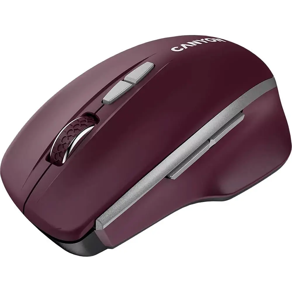 Миша Canyon MW-21 Blue LED Wireless Burgundy Red (CNS-CMSW21BR) - фото 2