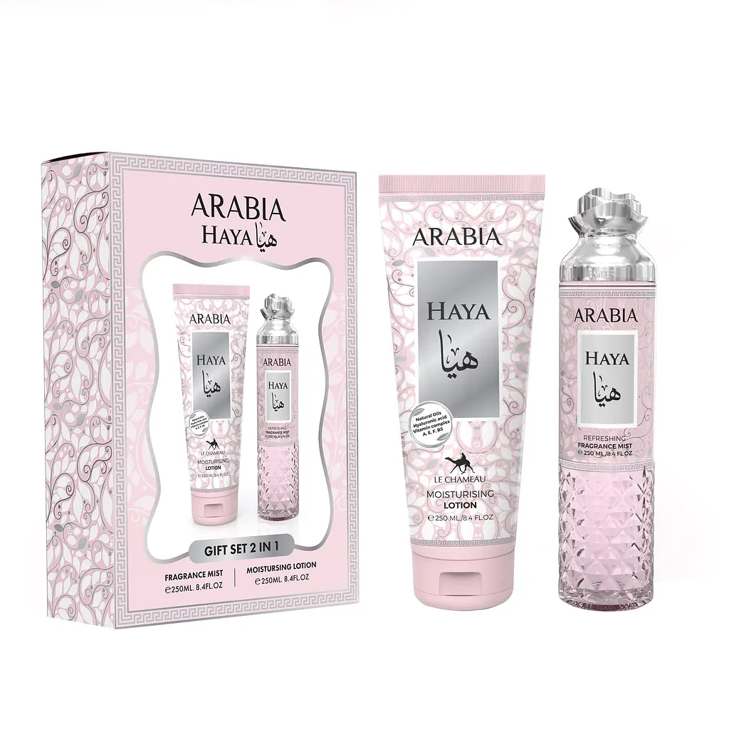 Подарунковий парфумований набір жіночий Le Chameau Arabia Haya bodymist 250 мл + лосьйон для тіла 250 мл (MM36014) - фото 2