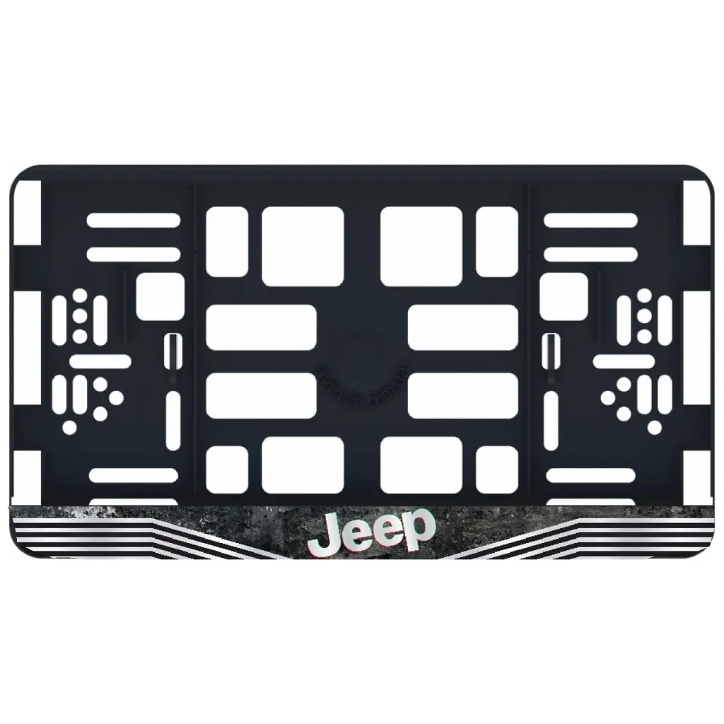 Рамка номера Jeep під Американський номер 300х150 мм Кольоровий Логотип