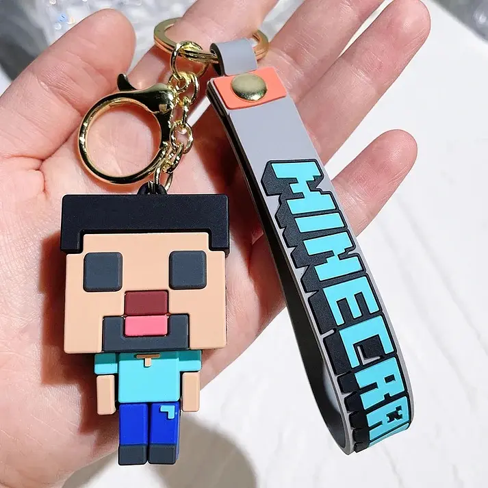 Брелок Watchbands Стів з Майнкрафт Steve Minecraft великий (KCHN-MNCRFT/02) - фото 4