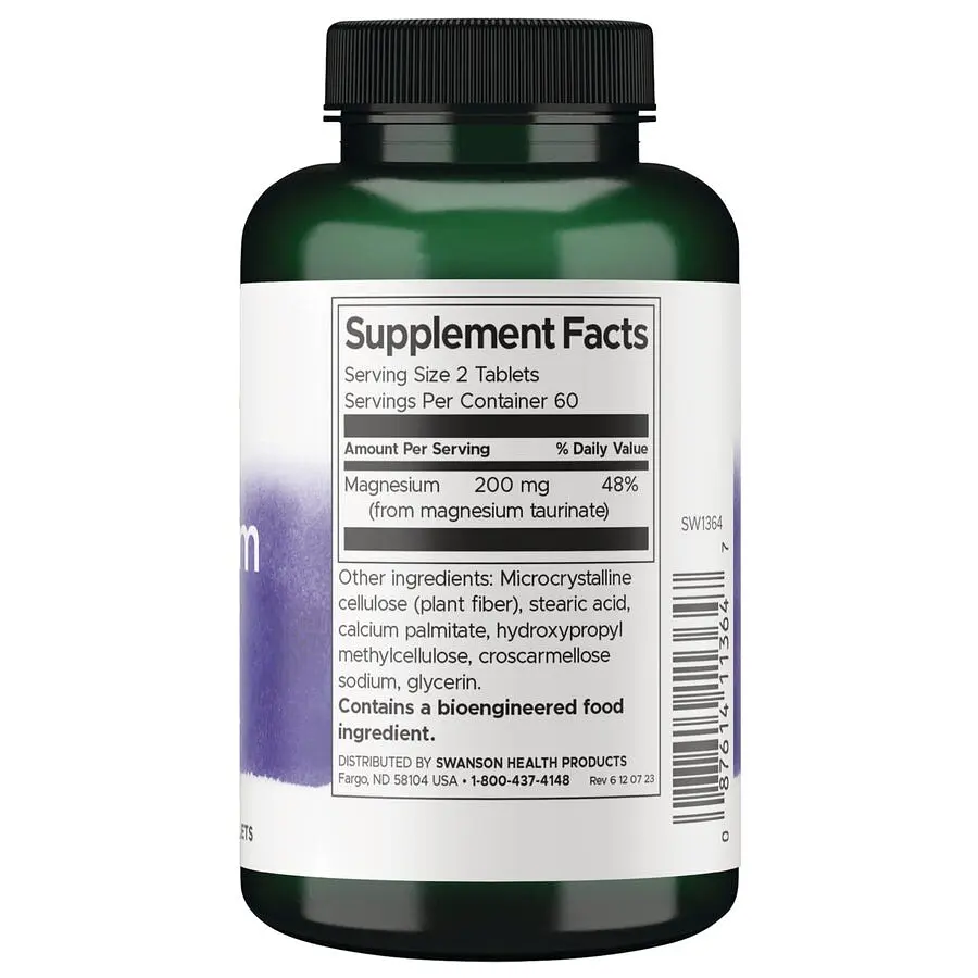 Магній таурат Swanson Magnesium Taurate 100 mg 120 капсул - фото 2