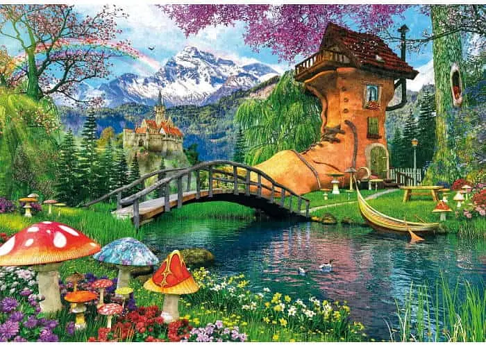 Пазл Clementoni High Quality Collection: Фантастична хатинка хобіта (High Quality Collection - The Old Shoe House Puzzle - 500 pcs.), 500 ел. (35596) - фото 2