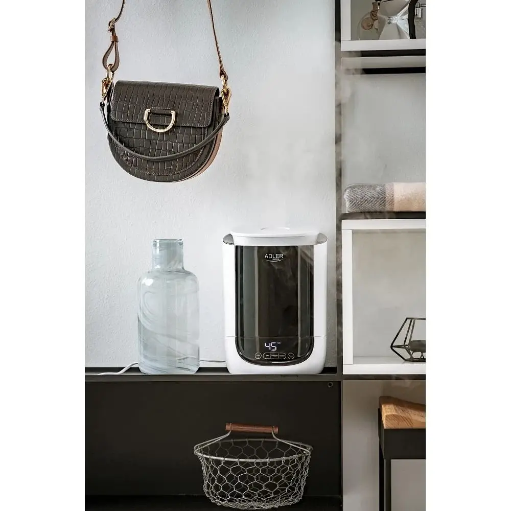 Увлажнитель воздуха Adler AD 7966 ароматерапия площадь 35 м² резервуар 4.6 л автовыключение - фото 8