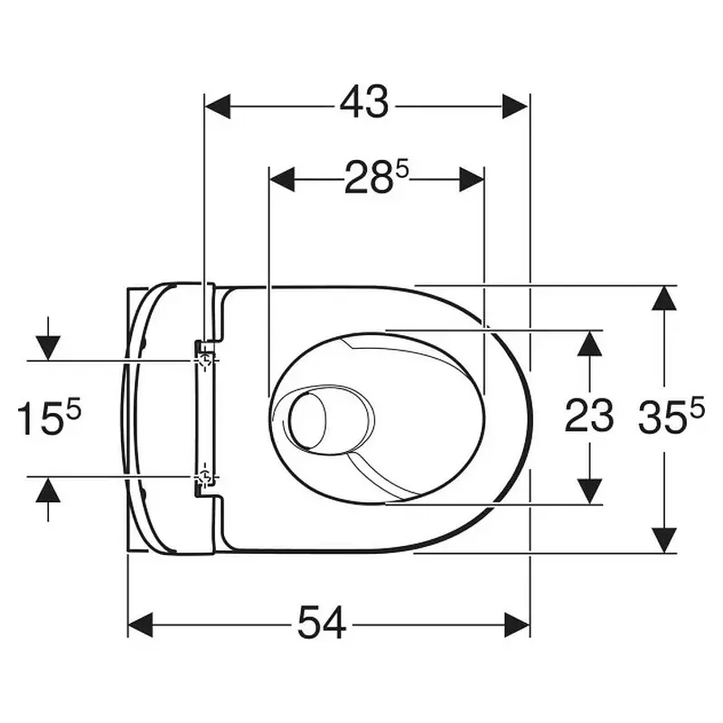 Унитаз подвесной Geberit Selnova TurboFlush 503.083.00.1 с сидением Soft Close, Белый - фото 4