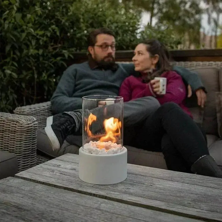 Настільний біокамін Білий, Ethanol Lamp камін на біопалищі для квартири, біокамін на етанолі - фото 7
