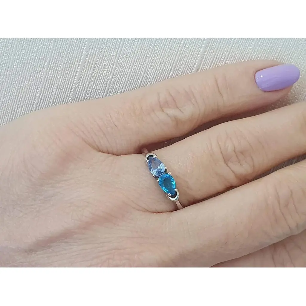 Серебряное кольцо Агни Банес с кварцем. 1345/1Р-QLB 17,5 - фото 2