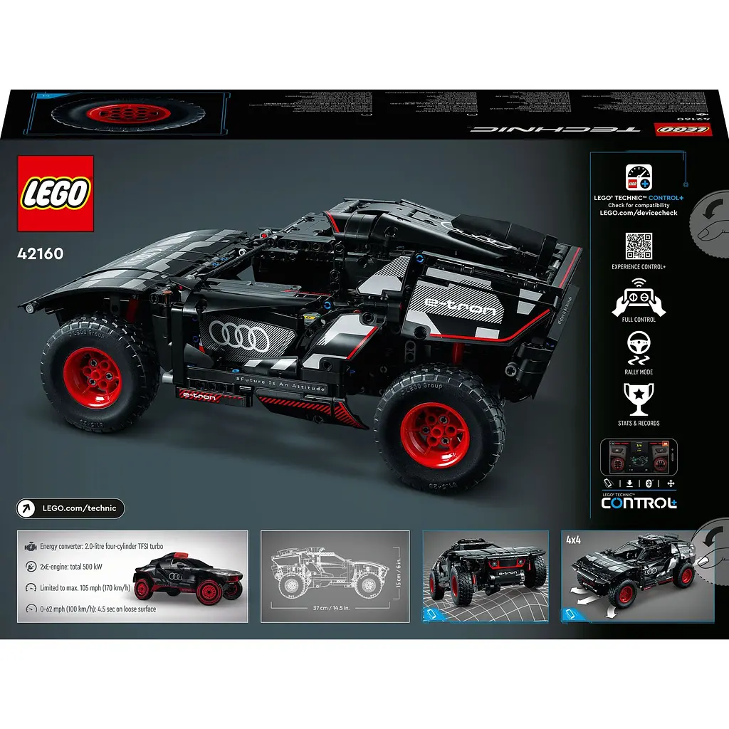 Конструктор LEGO Technic Audi RS Q e-tron 914 деталей (42160) - фото 2