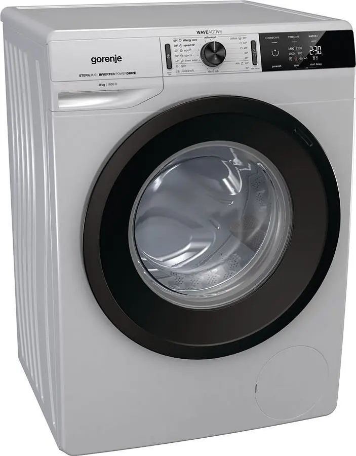 Стиральная машина Gorenje WEI843A/8 кг/1400 об/Inverter/A-30%/16 пр/LED/54.5 см/серый металл. (WEI843A) - фото 5