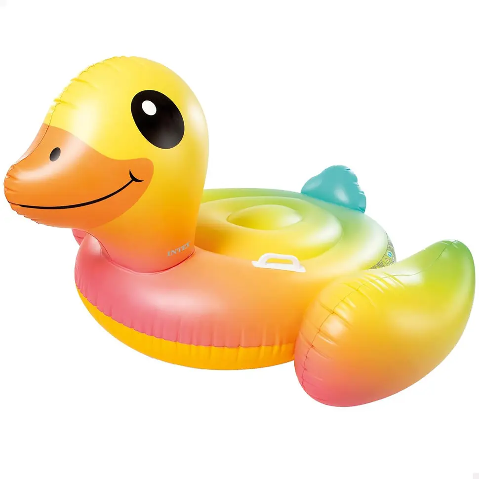 Надувний плотик Intex Уточка жовтий з ремкомплектом від 3 років - фото 2
