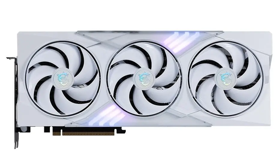 Відеокарта GF RTX 5080 16GB GDDR7 Gaming Trio OC White MSI (GeForce RTX 5080 16G GAMING TRIO OC WHITE) - фото 2