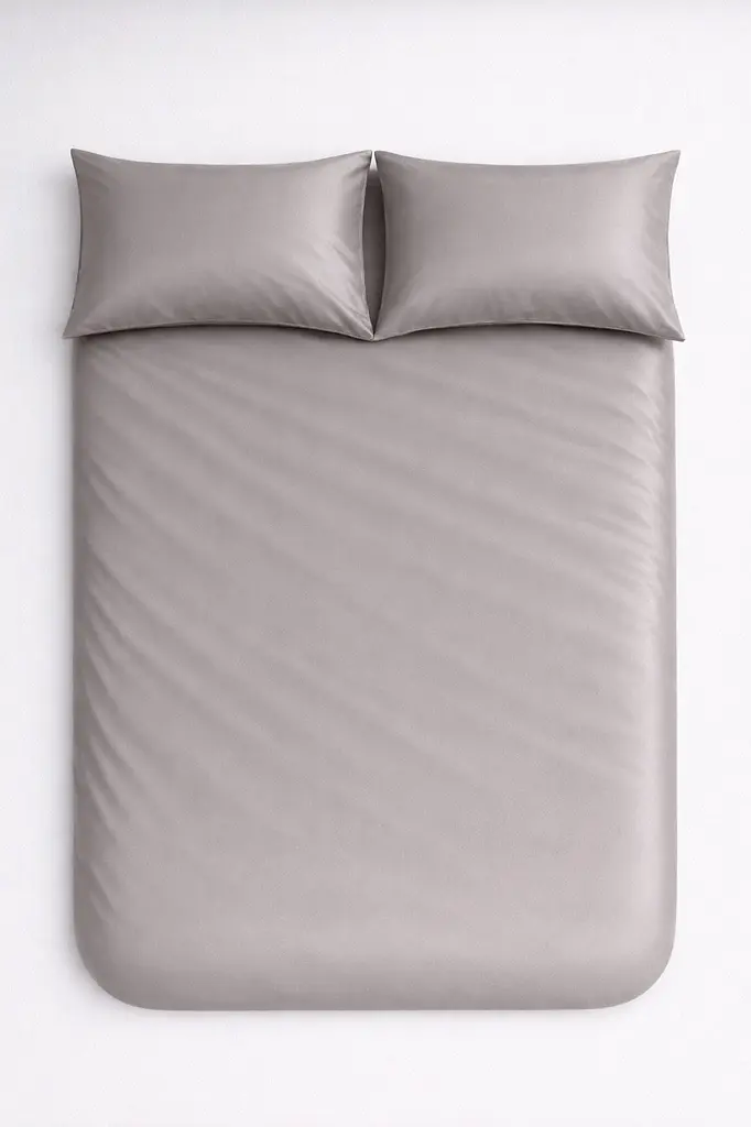 Комплект наволочок Ecotton 70х70 см із сатину 2 шт (арт. 15-4503 Chateau Grey) кремовий (24747) - фото 3