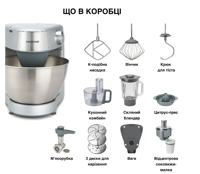 Кухонна машина Kenwood Prospero KHC29A.R0SI - фото 4