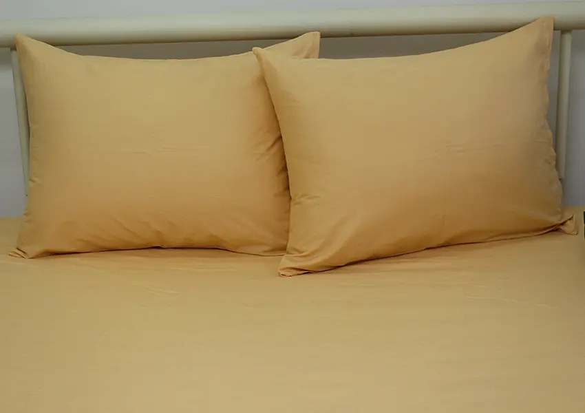 Простирадло на гумці + наволочки Apricot Cream TAG tekstil 160х200х20 см pbe0040933 - фото 2
