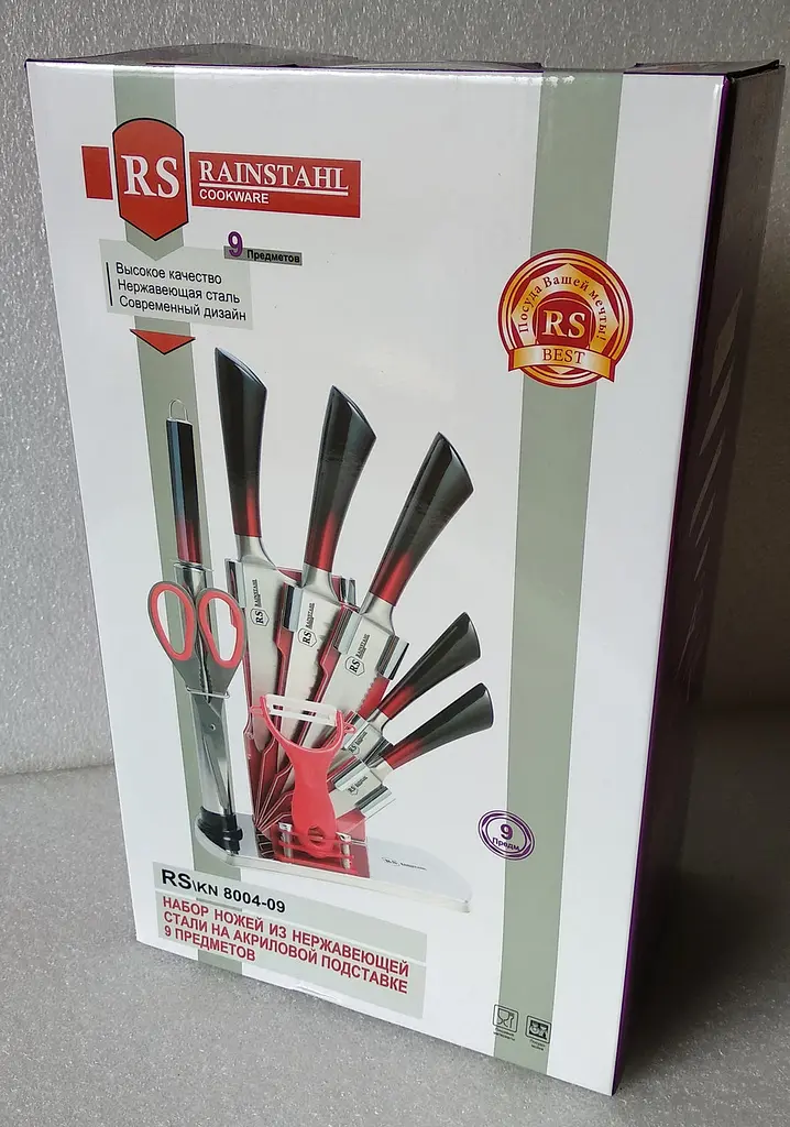 Набір ножів Rainstahl RS 8004-9 9 предметів - фото 6