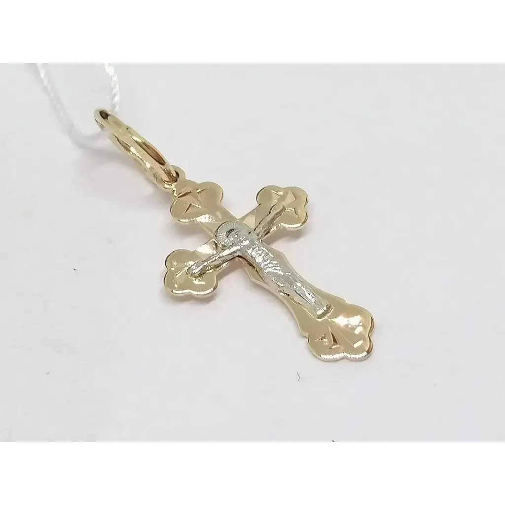 Золотий хрестик Tango. Розп'яття Христа. 230026 - фото 2
