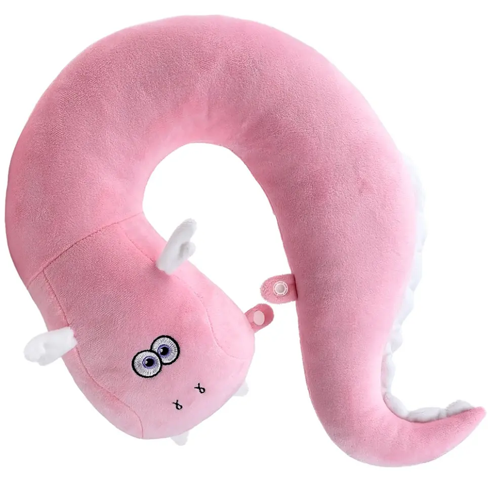 Подушка-подголовник WP Merchandise Дракон Лили FWPDGNLILY23PK000 розовая 37 см - фото 2