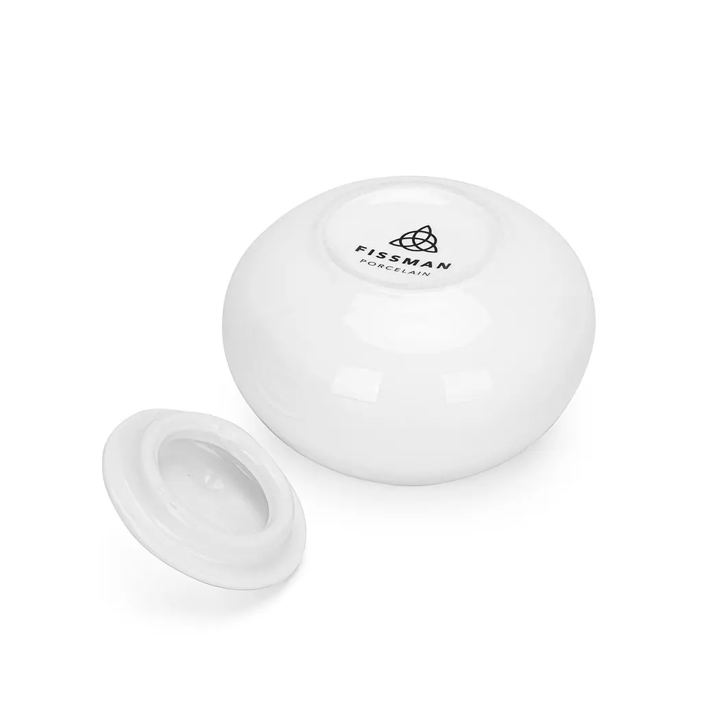 Сахарница Fissman Horeca фарфор 220 мл белая (14113) - фото 3