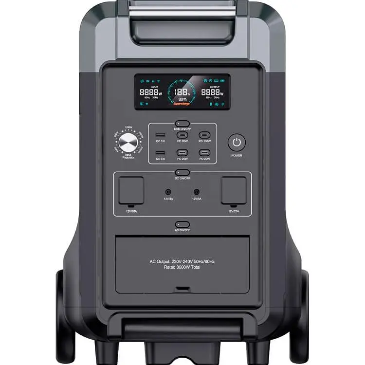 Зарядна станція Choetech 3600W / 3600 Вт / 3840 Вт/ч / LiFePO4 (BS009) UA - фото 3