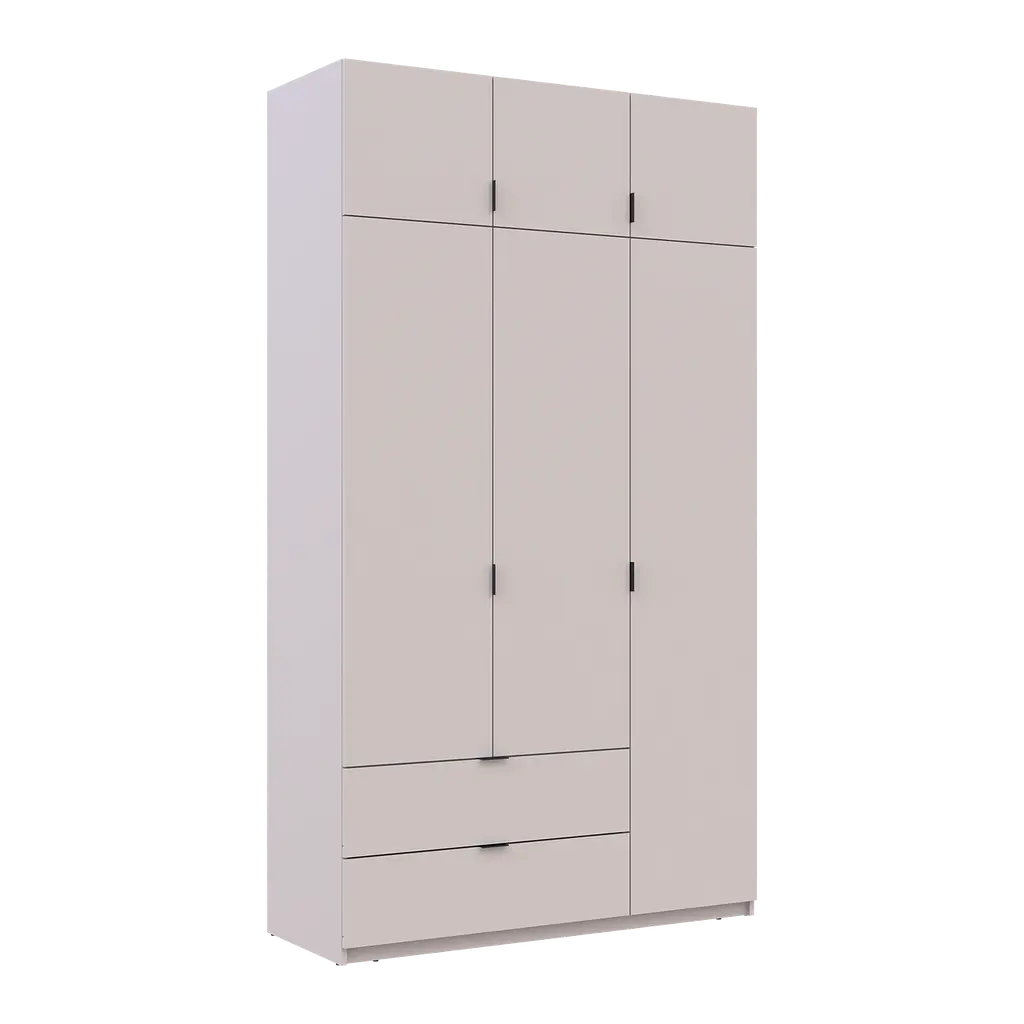 Шафа для одягу Doros Лукас Кашемір 3ДСП 135х50х240 (80737802) - фото 3