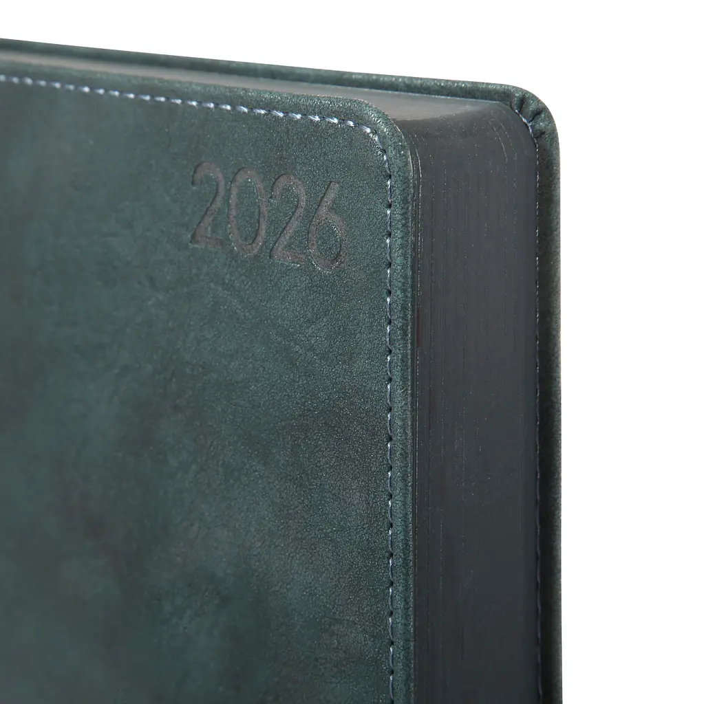 Дневник-деловая записная книжка А5 Leo Planner датированный 2026 Case темный изумруд 368 страниц (252660) - фото 3