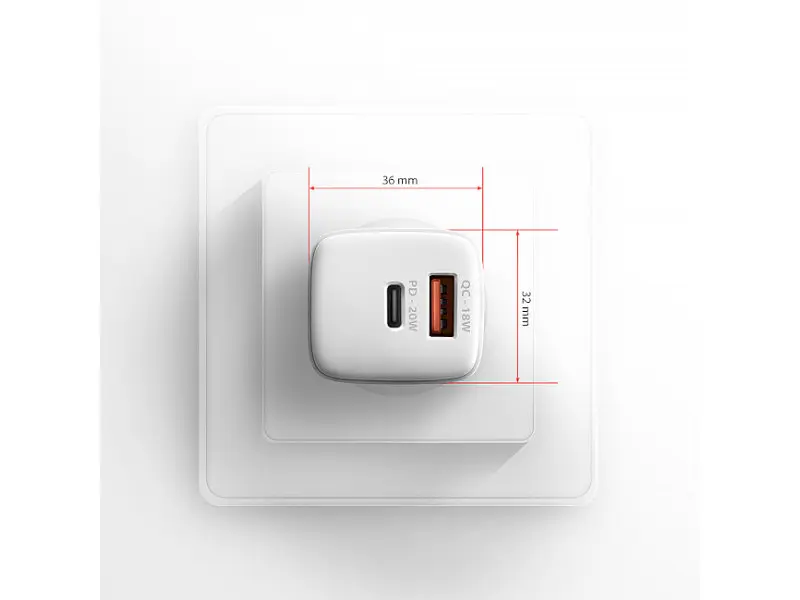 Мережевий зарядний пристрій AXAGON USB-C 20 W White (ACU-PQ20W) - фото 7