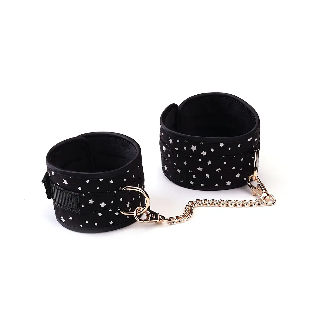 Набір Liebe Seele Stary Nights 7pcs Bondage Kit, фіксатори, нашийник з повідцем, кляп, флогер, маска - фото 2