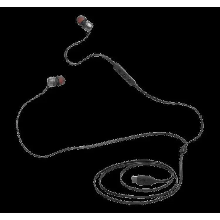 Навушники провідні JBL T310C USB-C з мікрофоном чорні - фото 5