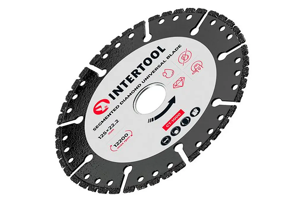 Диск отрезной алмазный Intertool 125 мм сегмент универсальный - фото 3