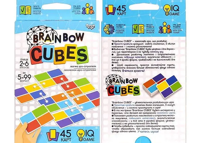 Настольная игра Danko Toys Brainbow Cubes (G-BRC-01-01) - фото 2